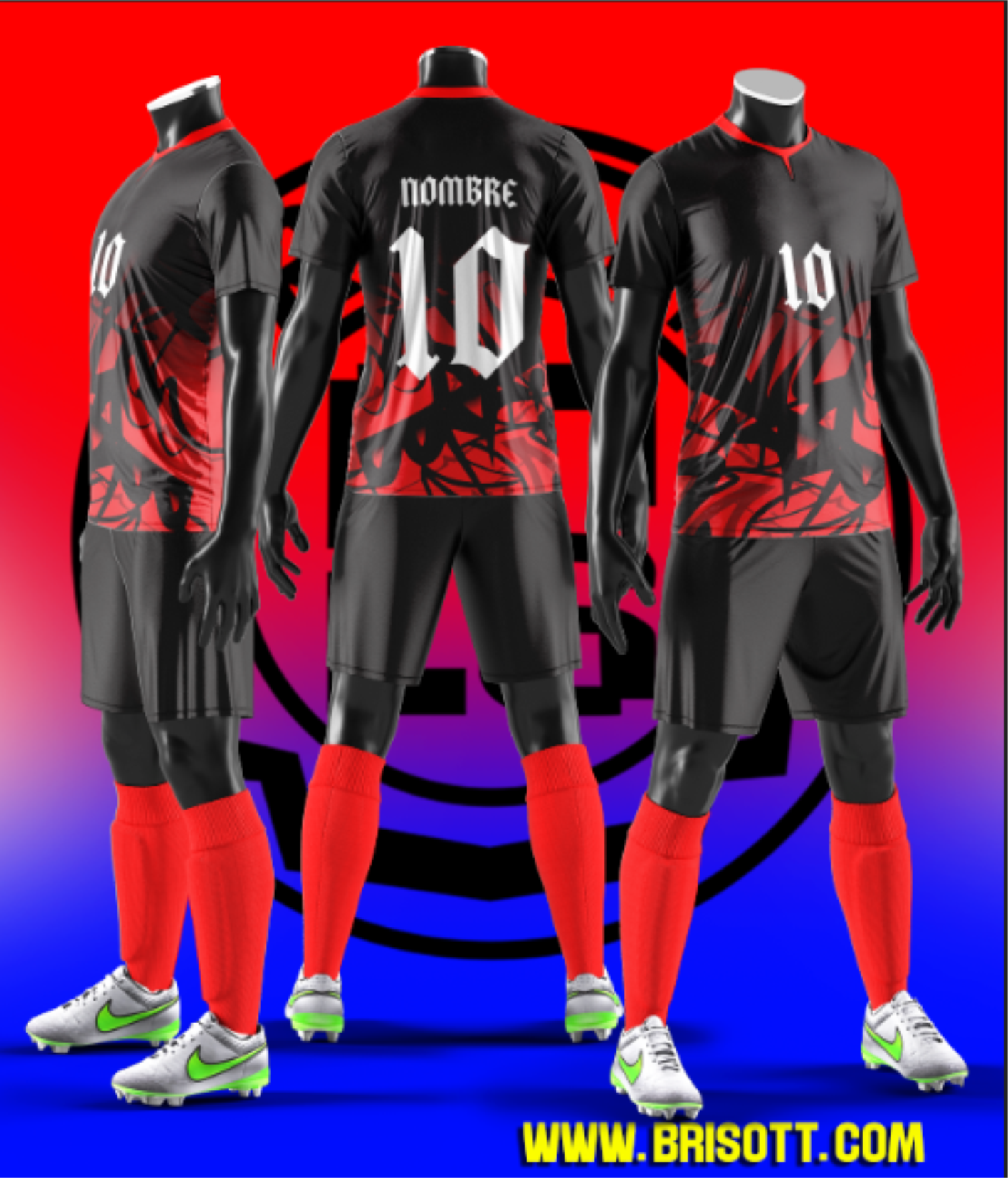 Mockup GRUNGE ROJO MCP